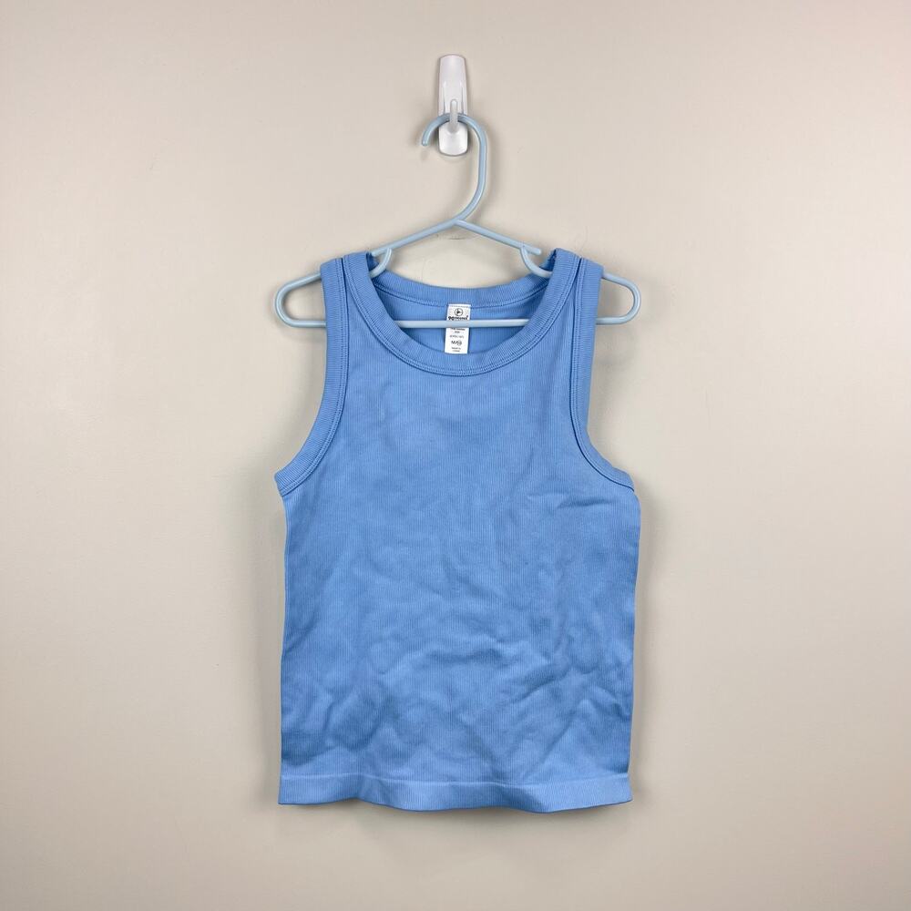 90 Degree by Reflex Rib Seamless Tank Top Blue M 10